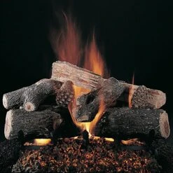 Rasmussen DF-SS-ELS-Kit Double Sided Evening Lone Star Series Stainless Steel Fireplace Log Set