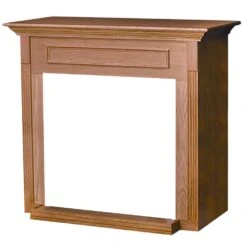 Empire White Mountain Hearth EMBC4 Corner Cabinet Mantel With Base For Breckenridge VFD42 Deluxe Firebox