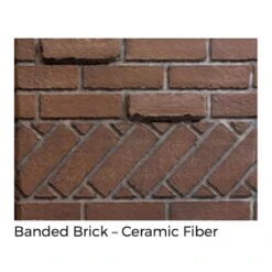 Empire White Mountain Hearth VFP36SB2E Breckenridge Ventless Premium Double Sided Firebox With Banded Brick Liner, 36-Inches -Natural Gas Fire Place Store empire banded brick a 10 21 1