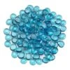 American Fire Glass 1/2-Inch Fire Glass Beads, 10-Pounds, Aqua Blue Luster