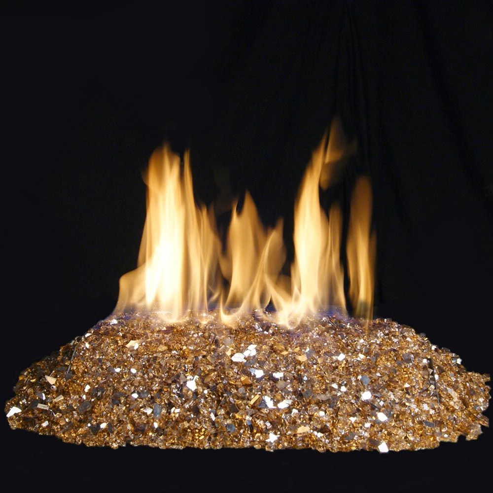 Real Fyre GL-10-QR Copper Reflective Fire Glass, 10 Pounds 2 Real Fyre GL-10-QR Copper Reflective Fire Glass, 10 Pounds - Image 2