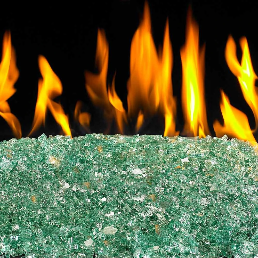 Real Fyre GL-10-E Emerald Fire Glass, 10 Pounds 2 Real Fyre GL-10-E Emerald Fire Glass, 10 Pounds - Image 2
