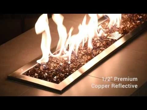 American Fire Glass 1/2-Inch Premium Fire Glass, 10-Pounds, Copper Reflective 6 American Fire Glass 1/2-Inch Premium Fire Glass, 10-Pounds, Copper Reflective - Image 6