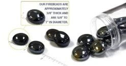 American Fire Glass 1/2-Inch Fire Glass Beads, 10-Pounds, Twilight Luster 8 American Fire Glass 1/2-Inch Fire Glass Beads, 10-Pounds, Twilight Luster -Natural Gas Fire Place Store firebeads size 2