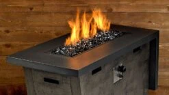 American Fire Glass 1/2-Inch Fireglass 2.0, 10-Pounds, Black Luster -Natural Gas Fire Place Store fireglass cube fire black 3