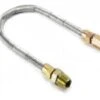 Dante Whistle-Free Stainless Steel Gas Flex Line, 1/2-Inch ID With 1/2-Inch MIP X 1/2-Inch FIP