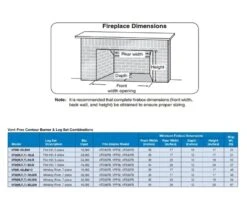Empire White Mountain Hearth VFDRxx Flint Hill Ceramic Fiber Gas Log Set With Ventless Burner And Millivolt Valve -Natural Gas Fire Place Store flint hill whiskey dimensions 2