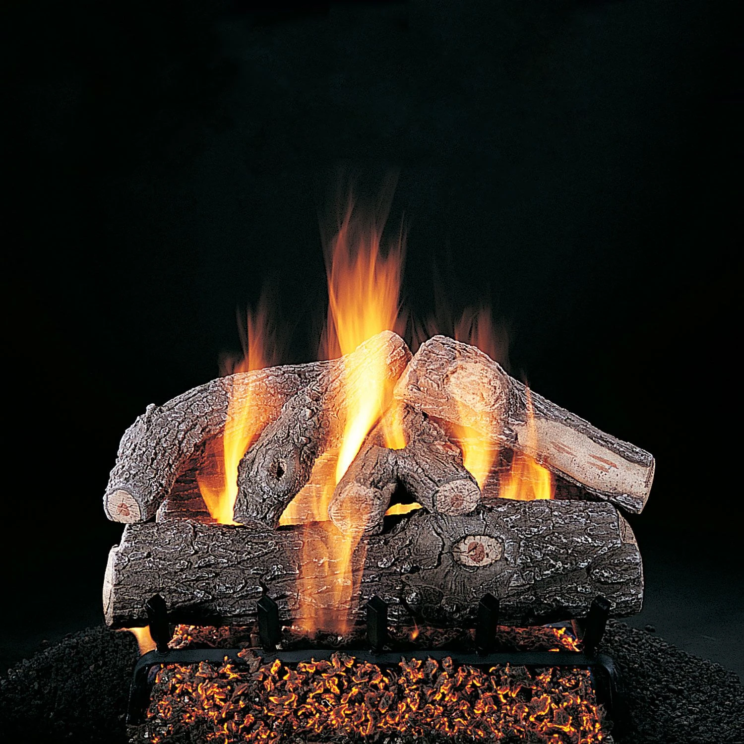 Rasmussen SS-S-Kit Frosted Oak Series Stainless Steel Fireplace Log Set 1 Rasmussen SS-S-Kit Frosted Oak Series Stainless Steel Fireplace Log Set