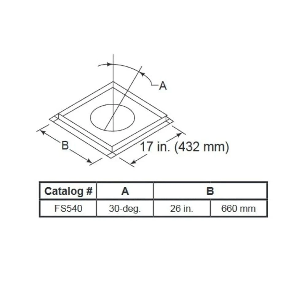 Majestic FS540 AC30 Degree Firestop Spacer 2 Majestic FS540 AC30 Degree Firestop Spacer - Image 2