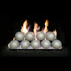Real Fyre P45 Series Vented Glass Burner Kit, ANSI Certified, Fyre Spheres