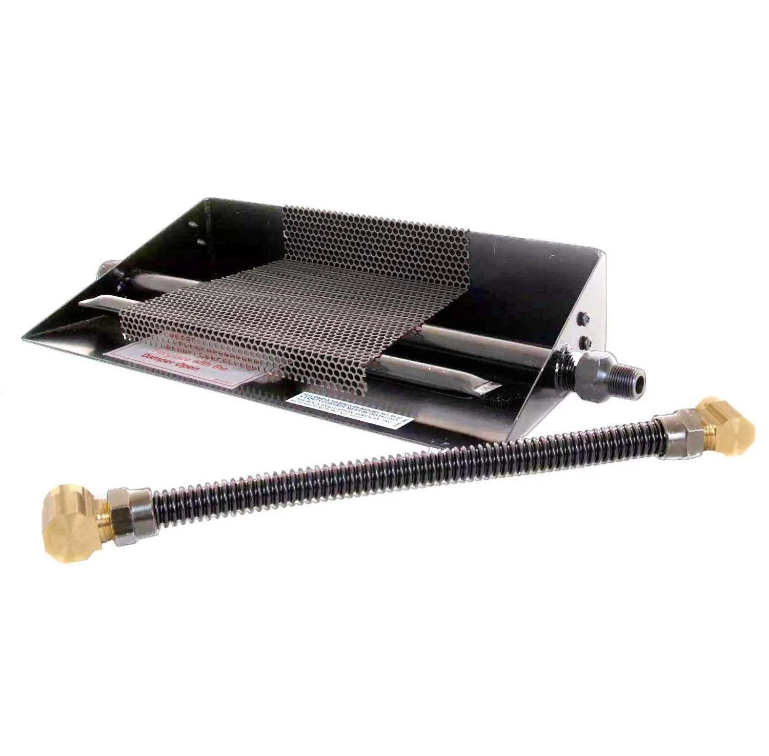 Real Fyre G45-GL Vented Gas Fireplace Fire Glass Burner, ANSI Certified, Stainless Steel 1 Real Fyre G45-GL Vented Gas Fireplace Fire Glass Burner, ANSI Certified, Stainless Steel