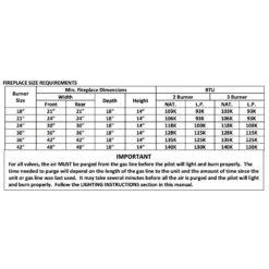 Grand Canyon Arizona Weathered Oak Charred Double Sided Vented Gas Log Set -Natural Gas Fire Place Store gcgl see thru dim a 12 22