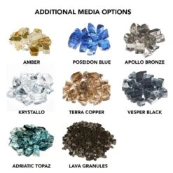 Grand Canyon Linear Western Driftwood Vented Gas Log Set With Indoor Glass Burner And Media -Natural Gas Fire Place Store gcl add media options a 03 22 1