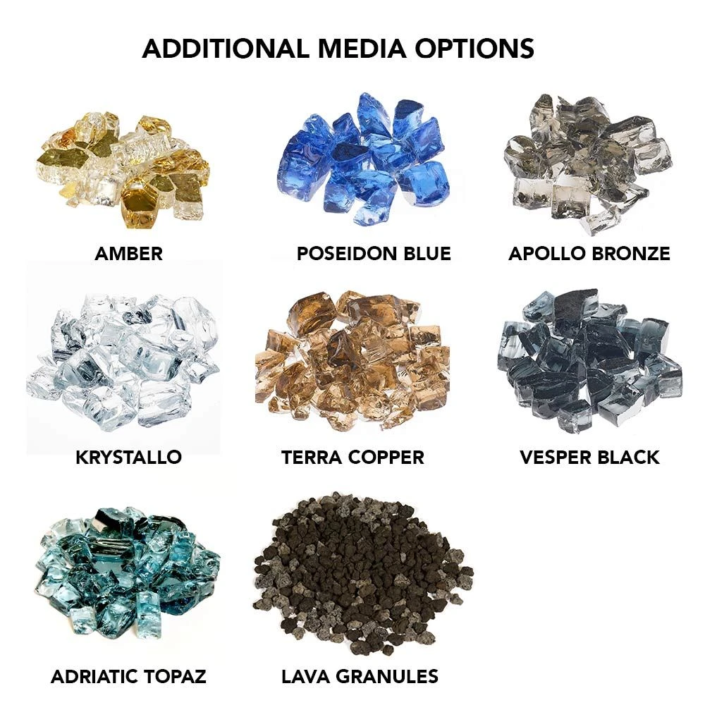 Grand Canyon H-Style Indoor Glass Burner With Media 2 Grand Canyon H-Style Indoor Glass Burner With Media - Image 2