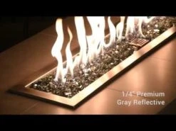 American Fire Glass 1/4-Inch Premium Fire Glass, 10-Pounds, Grey Reflective -Natural Gas Fire Place Store gdZKTyFGLyw 32