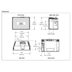 Napoleon GDIX4N-1 Oakville Series Electronic Ignition Direct Vent Gas Fireplace Insert -Natural Gas Fire Place Store gdix4 specs 3