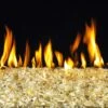 American Fyre Designs 10-Pound Premium Fire Glass, Gold Reflective