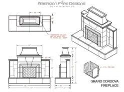 American Fyre Designs Grand Cordova Outdoor Gas Fireplace -Natural Gas Fire Place Store grand cordova specs