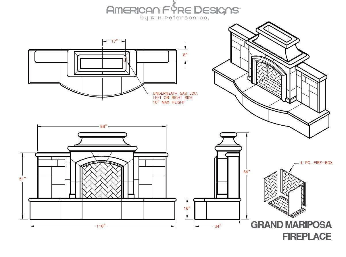 American Fyre Designs Grand Mariposa Outdoor Gas Fireplace 8 American Fyre Designs Grand Mariposa Outdoor Gas Fireplace - Image 8