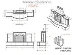 American Fyre Designs Grand Phoenix Outdoor Gas Fireplace -Natural Gas Fire Place Store grand phoenix specs