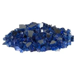 Firegear GRL-COBALT-10 10-Pound Reflective Fireglass, 1/2 To 3/4-Inch, Cobalt