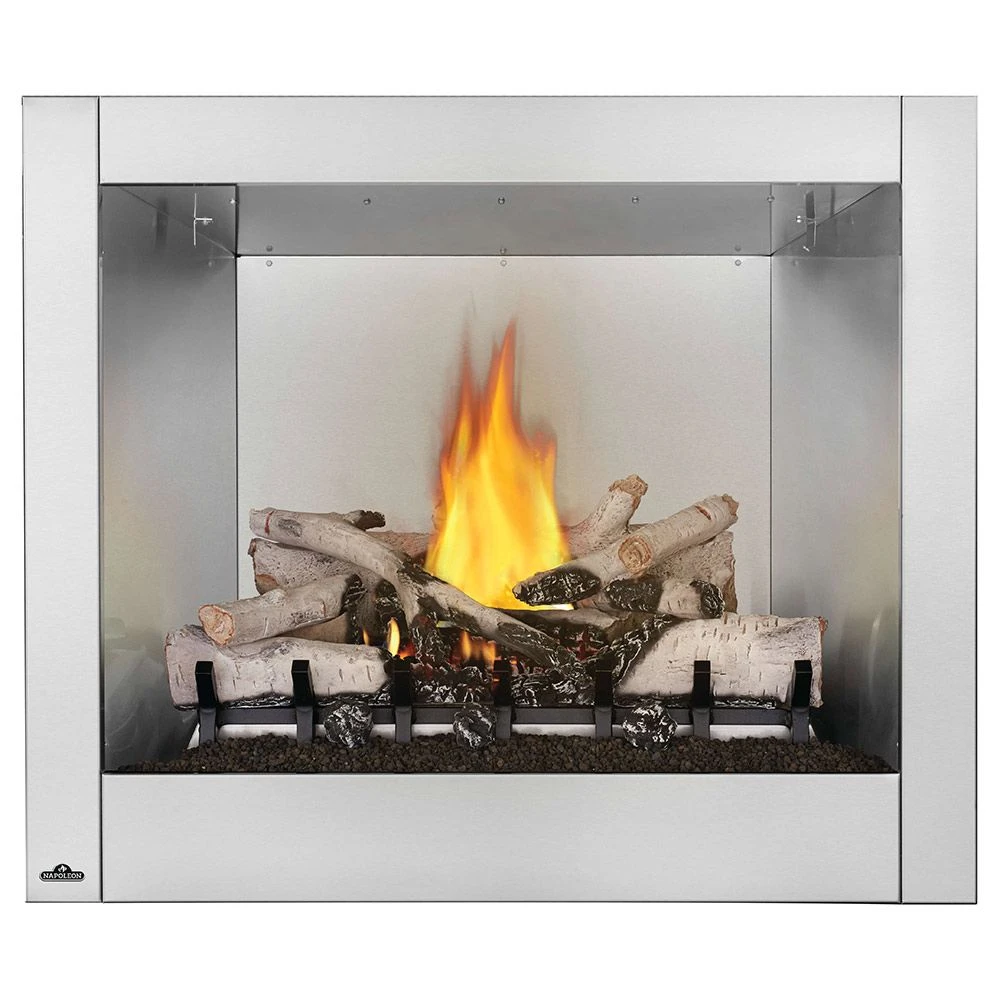 Napoleon GSS36CFNE Riverside Clean Face Outdoor Electronic Ignition Gas Fireplace With Remote And Log Set 1 Napoleon GSS36CFNE Riverside Clean Face Outdoor Electronic Ignition Gas Fireplace With Remote And Log Set