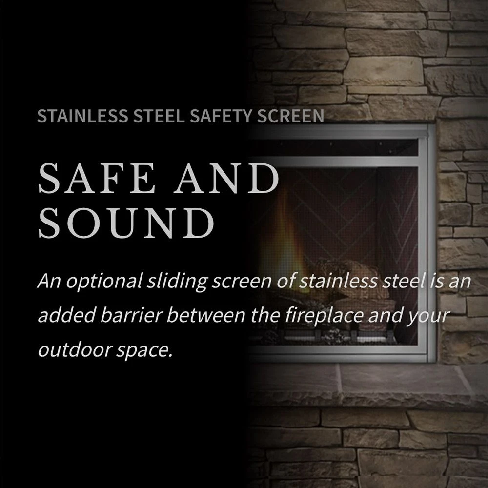 Napoleon GSS36CFNE Riverside Clean Face Outdoor Electronic Ignition Gas Fireplace With Remote And Log Set 8 Napoleon GSS36CFNE Riverside Clean Face Outdoor Electronic Ignition Gas Fireplace With Remote And Log Set - Image 8