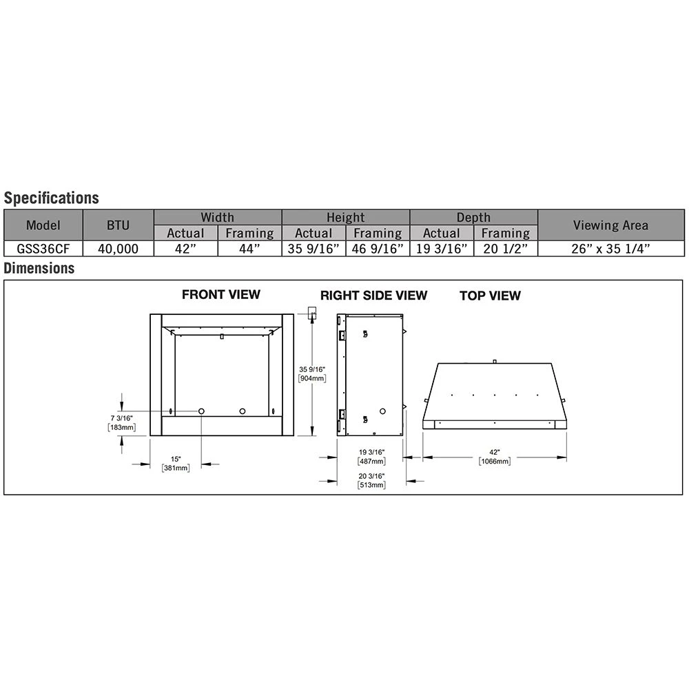 Napoleon GSS36CFNE Riverside Clean Face Outdoor Electronic Ignition Gas Fireplace With Remote And Log Set 10 Napoleon GSS36CFNE Riverside Clean Face Outdoor Electronic Ignition Gas Fireplace With Remote And Log Set - Image 10