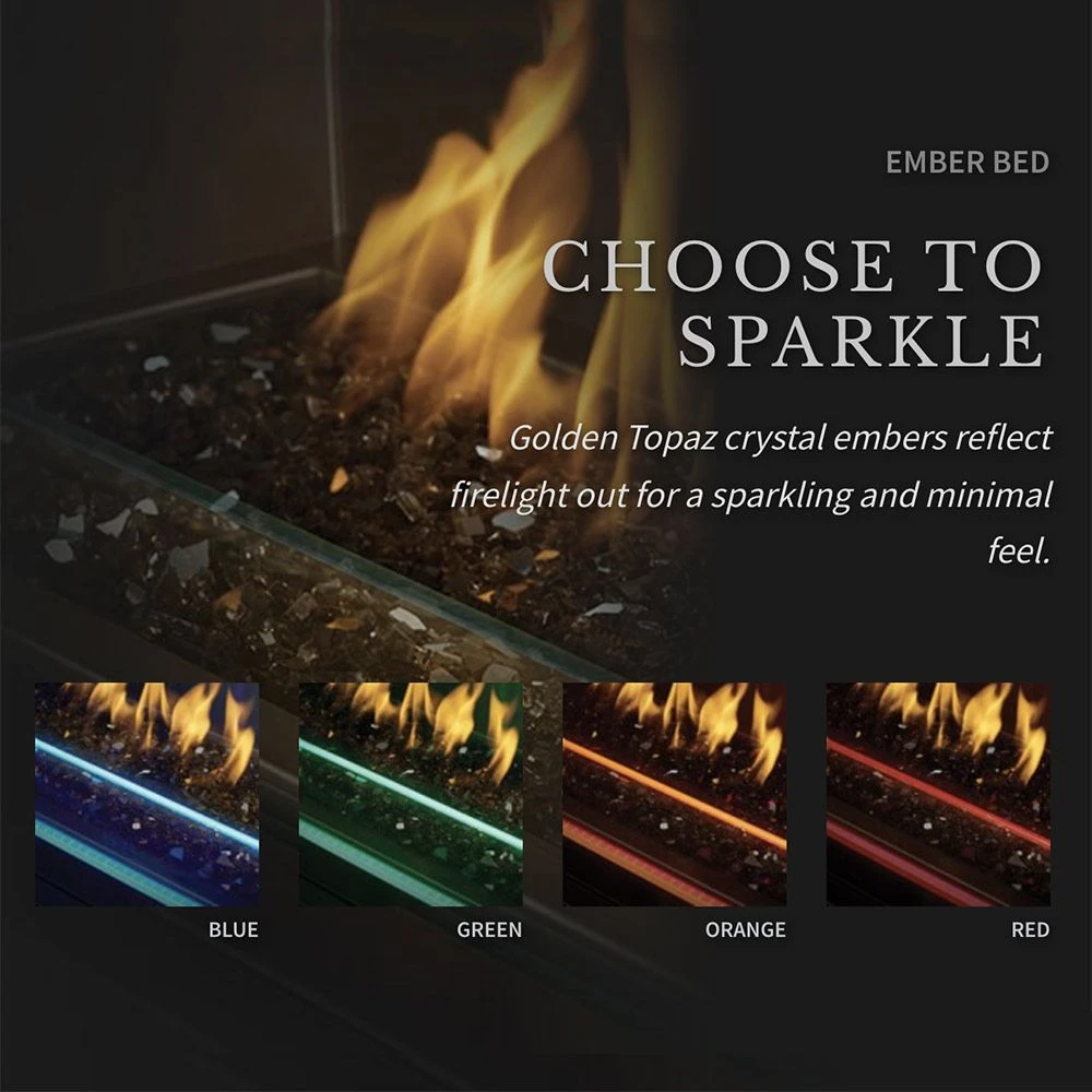 Napoleon GSS48STE Galaxy Linear See-Through Outdoor Electronic Ignition Gas Fireplace With LED Lighting And Remote 7 Napoleon GSS48STE Galaxy Linear See-Through Outdoor Electronic Ignition Gas Fireplace With LED Lighting And Remote - Image 7