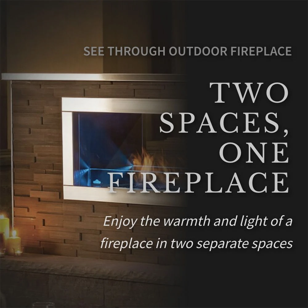 Napoleon GSS48STE Galaxy Linear See-Through Outdoor Electronic Ignition Gas Fireplace With LED Lighting And Remote 3 Napoleon GSS48STE Galaxy Linear See-Through Outdoor Electronic Ignition Gas Fireplace With LED Lighting And Remote - Image 3