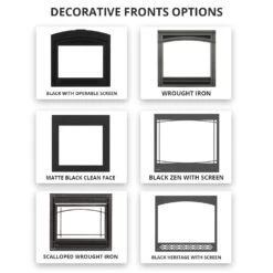 Napoleon GX36TRE-1 Ascent X Series Electronic Ignition Direct Vent Gas Fireplace -Natural Gas Fire Place Store gx36 decorative fronts options 12 19