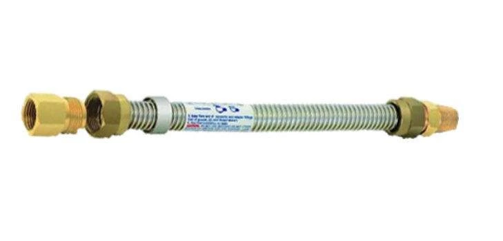 Dante Whistle-Free Stainless Steel Gas Flex Line, 1/2-Inch ID With 1/2-Inch MIP X 1/2-Inch FIP 2 Dante Whistle-Free Stainless Steel Gas Flex Line, 1/2-Inch ID With 1/2-Inch MIP X 1/2-Inch FIP - Image 2