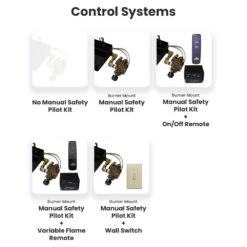 Hargrove 18-Inch Full Pan Vented Gas Fire Glass Set With Burner Kit (HGFG18-FPB) 8 Hargrove 18-Inch Full Pan Vented Gas Fire Glass Set With Burner Kit (HGFG18-FPB) -Natural Gas Fire Place Store hargrove control system full pan a 11 22 10