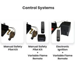 Hargrove Magnificent Inferno Vented Gas Log Set With ANSI Certified Hidden Control Burner Kit (HGMISAA-HCB-ANSI) -Natural Gas Fire Place Store hargrove control systems 2 a 11 22 15