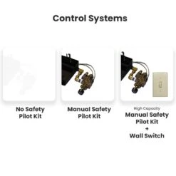 Hargrove Mountain Timber Vented Large Gas Log Set With Ember Supreme Burner Kit, Natural Gas Only (HGMTS-ESB) -Natural Gas Fire Place Store hargrove control systems ember supreme a 11 22