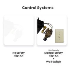 Hargrove Kodiak Timbers Double Stack Vented Gas Log Set With Burner Kit (HGKTS-DSB) -Natural Gas Fire Place Store hargrove control systems summit oak a 11 22 5