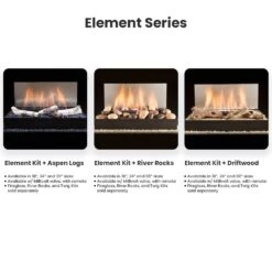 Hargrove ANSI Certified Vent-Free Gas Fire Glass Set With Millivolt Valve (HGESCS-FG) -Natural Gas Fire Place Store hargrove element series a 11 22