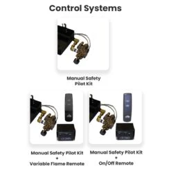 Hargrove Supreme Ponderosa Vented Gas Log Set With ANSI Certified System 4 Burner Kit, Propane Specialized (HGSPSAA-S4B-ANSI) -Natural Gas Fire Place Store hargrove grandoaks control systems a 11 22 7