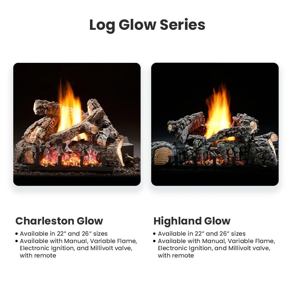 Hargrove ANSI Certified Charleston Glow Vent-Free Gas Log Set (HGEFCG) 3 Hargrove ANSI Certified Charleston Glow Vent-Free Gas Log Set (HGEFCG) - Image 3