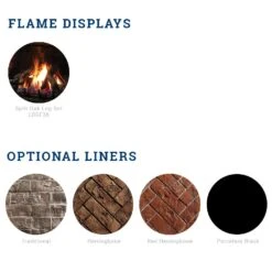 Kingsman HBZDV4736 47-Inch Zero Clearance Dual Burner Direct Vent Gas Fireplace With Log Set 5 Kingsman HBZDV4736 47-Inch Zero Clearance Dual Burner Direct Vent Gas Fireplace With Log Set -Natural Gas Fire Place Store hbzdv4736 liners media a 10 20