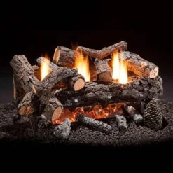 Hargrove ANSI Certified Cozy Fire Vent-Free Gas Log Set With Millivolt Valve (HGEFCF2CRD)
