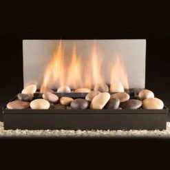 Hargrove ANSI Certified Blazing River Stones Vent-Free Gas Log Set With Millivolt Valve (HGESCS-ESRRK)
