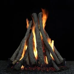 Hargrove Pinnacle Series Mid Everest Stack Vented Gas Log Set With Burner Kit (HGEVSPL-PB)