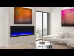 SimpliFire SF-ALLP Allusion Platinum Linear Electric Fireplace -Natural Gas Fire Place Store hj7I 6 qnxU 23