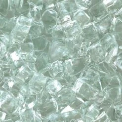 HPC Fire 1/4 Inch Decorative Fire Glass, 10 Pounds, Clear