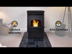 PelPro EPA Certified Pellet Stove With 60 Lb. Hopper (PP60-B) -Natural Gas Fire Place Store hqdefault 11 146