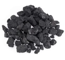 American Fire Glass 10-Pound Black Lava Rock, Medium .5-1 Inch
