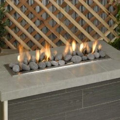American Fire Glass Gray Lava Stone, 20 Pounds, Large 2-4 Inch -Natural Gas Fire Place Store lavast l 20 d 10 21