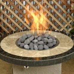 American Fire Glass Gray Lava Stone, 20 Pounds, Large 2-4 Inch -Natural Gas Fire Place Store lavast l 20 e 10 21