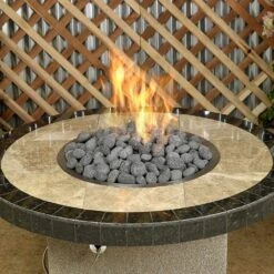 American Fire Glass Gray Lava Stone, 20 Pounds, Medium 1-2 Inch -Natural Gas Fire Place Store lavast m 20 e 10 21
